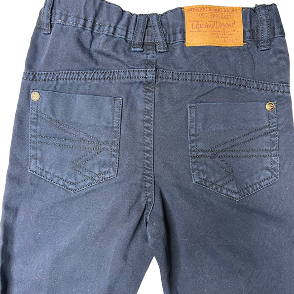 New Life and Legend Toddler Boys Navy Blue Denim Pants Adjustable Waist Size 2 - Picture 4 of 14
